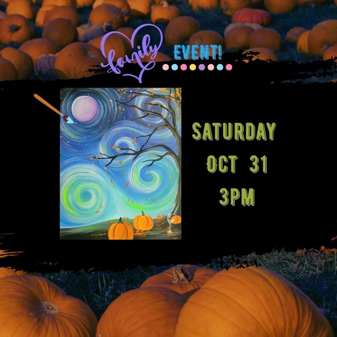 Flyer for Family Painting Event! "Breezy Pumpkin Patch"