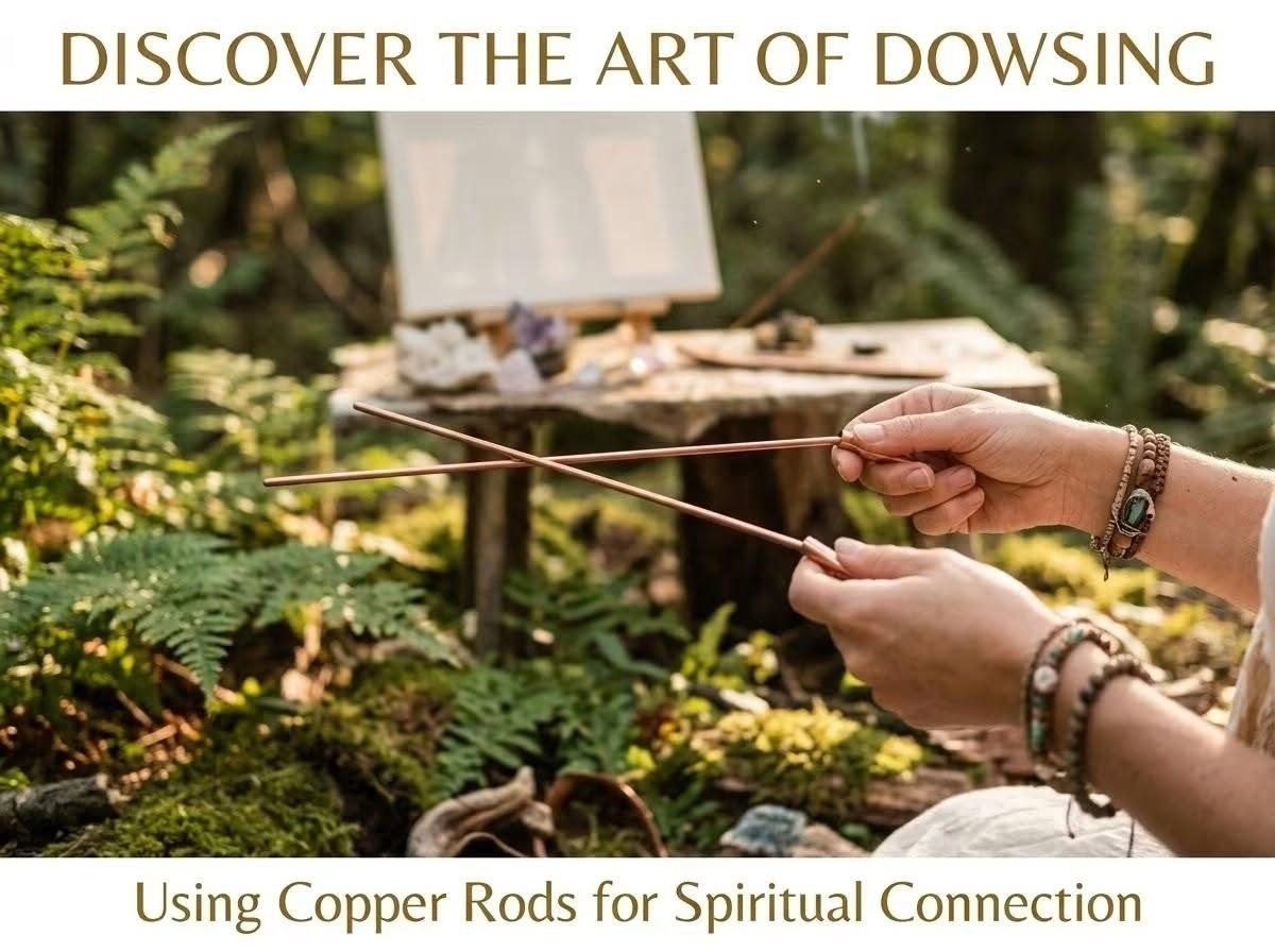 Flyer for Learn the Sacred Art of Dowsing with Medium Bonnie Page
