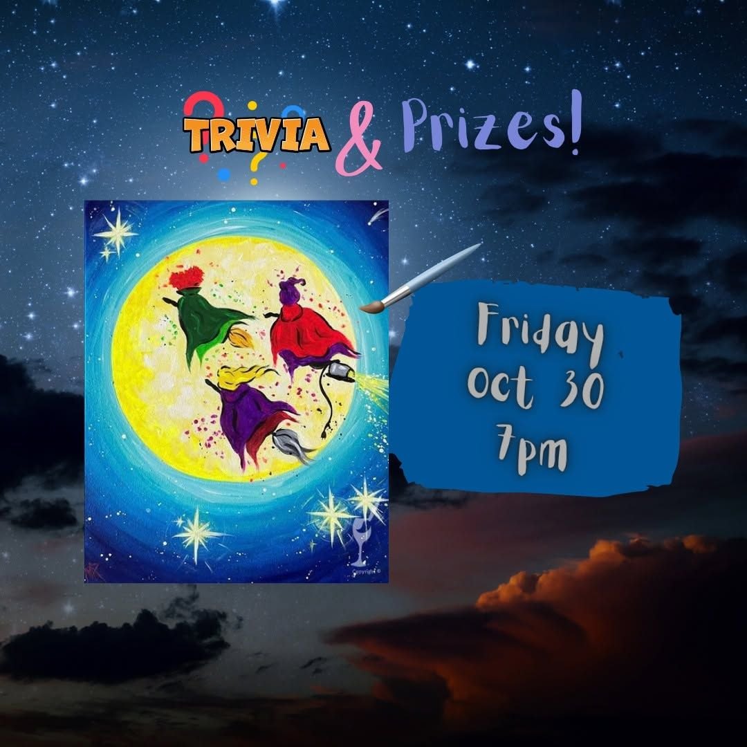 Flyer for Paint Night & Trivia! "Come, Sisters!"